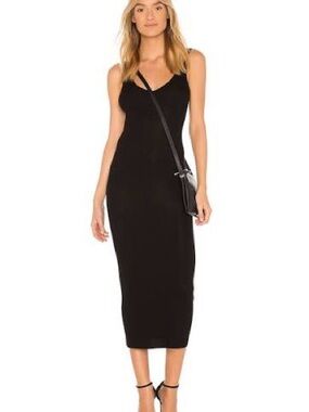 Revolve Enza Costa Rib Midi Tank Dress